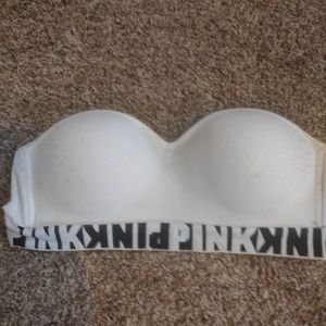 Pink strapless sport bra, padded